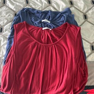 Ekouaer maternity breastfeeding tank tops - Pack of 2 - LARGE